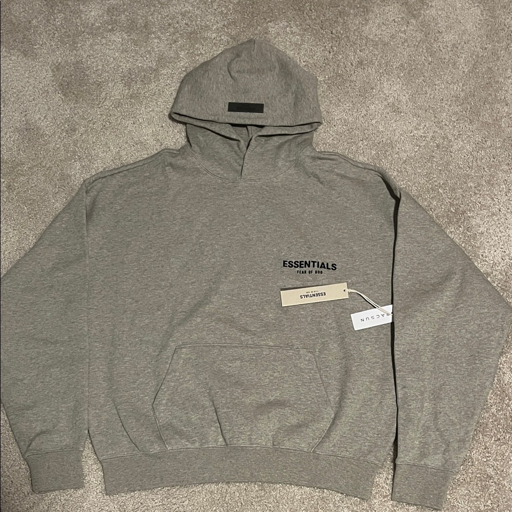Essentials Heather Gray Hoodie